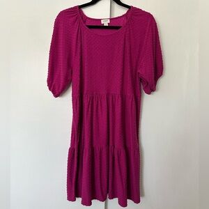 J. Crew Pink Textured Knit dress size large